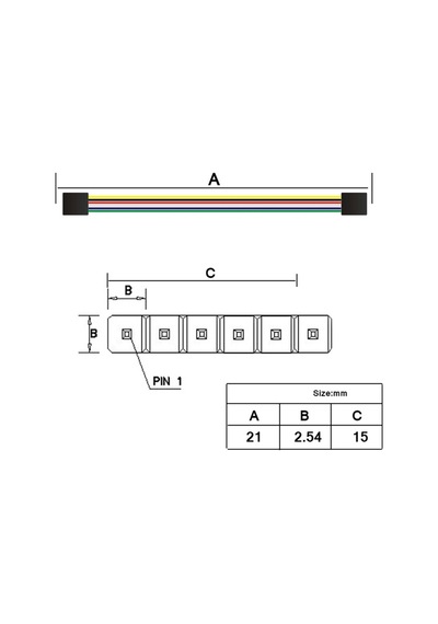 Alkatronik-6 Pin Programlama Kablosu