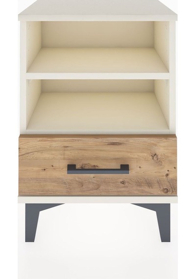 Arges Komodin 2 Raflı Tek Çekmeceli 44x30x64 Aytaşı-çam Aytaşı