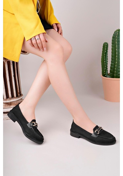 Aymood Kadın Nude Zincir Tokalı Kalın Taban Pu Deri Günlük Klasik Topuklu Loafer Makosen Ayakkabı F Krem Te Siyah Aymood Kadın Nude Zincir Tokalı Kalın Taban Pu Deri Günlük Klasik Topuklu Loafer Makosen Ayakkabı F Krem Te Siyah