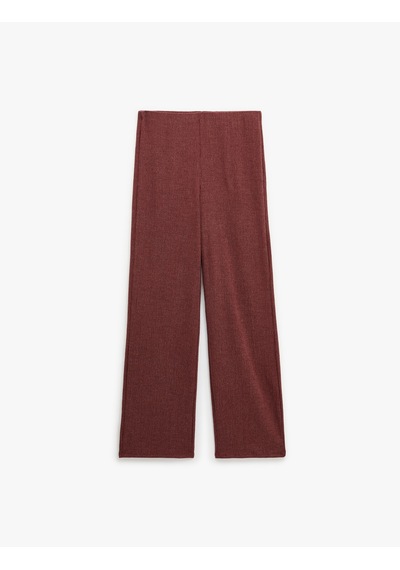 Koton Viskon Karışımlı Klasik Kesim Slim Fit Pantolon Bordo 6sak40032ek Bordo
