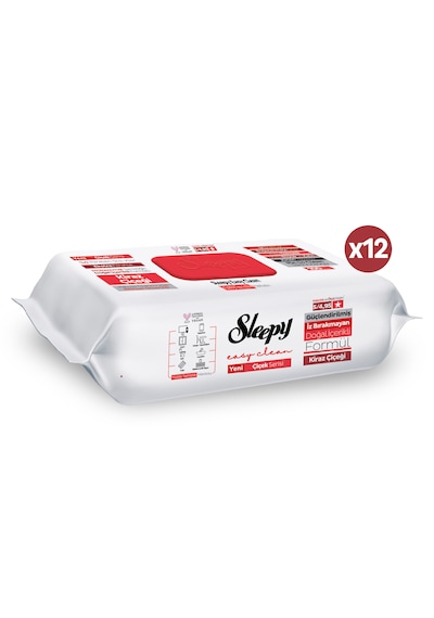 Sleepy Easy Clean Kiraz Çiçeği Yüzey Temizlik Havlusu Mendili 12x100 (1200 Yaprak)