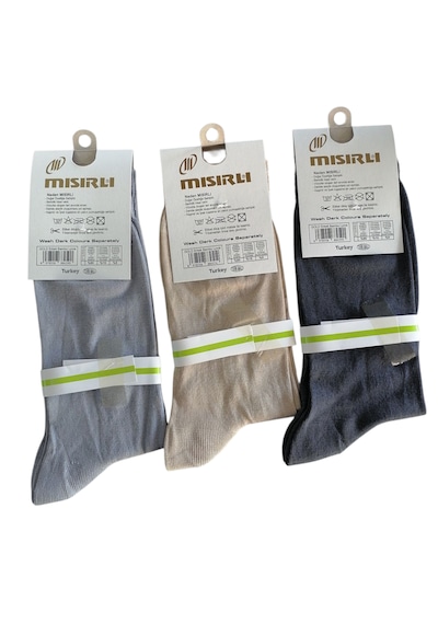 Mısırlı Gold Bambu Erkek Çorap X 3 Adet Karışık Renk