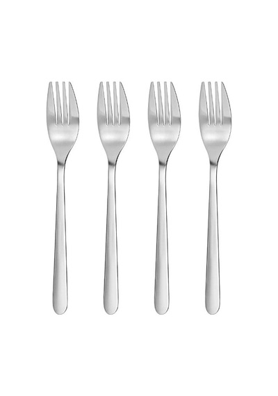 Ikea Förnuft 4 Parça Yemek Çatalı Seti 19 Cm Krom