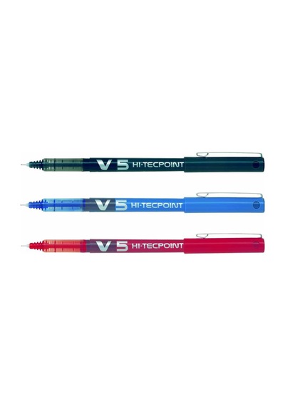 Pilot V5 Iğne Uçlu Roller Kalem 0.5 12'Li Paket Kırmızı