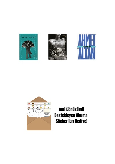 Bir Hayat Bir Hayata Değer + Ölmek Kolaydır Sevmekten + Sudaki İz Cep Boy + Okuma Sticker'ları
