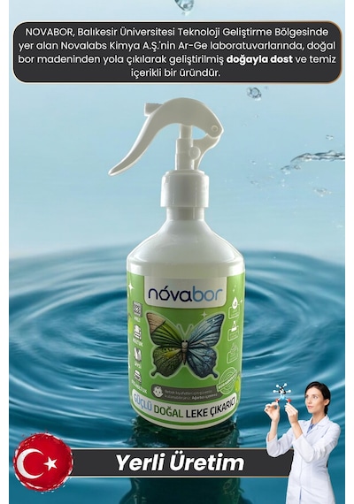Novabor Özel Doğal Leke Çıkarıcı Sprey 500 ML