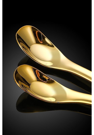 304 Çelik 15,5 Cm Gold Kahve Latte Meyvesuyu Kokteyl Barmen Kaşığı Cin942sr