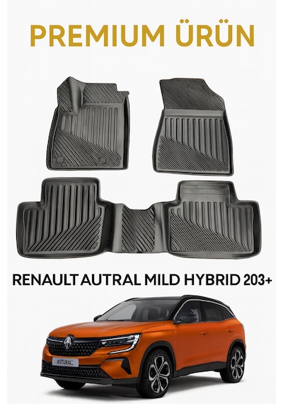 Renault Austral Mild Hybrid 2023+ Uyumlu 3d Oto Paspas Premium