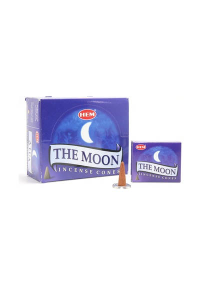 3 Adet Konik Tütsü Moon Aromalı, Konik Form, Ortam Kokusu İçin Scented Incense Cone