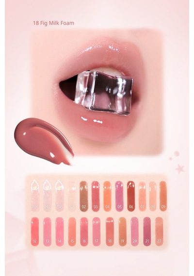 Dudaklara Dolgun Ve Işıltılı Görünüm Sunan Gloss Perıpera Ink Glasting Lip Gloss 18 Fig Milk Foam