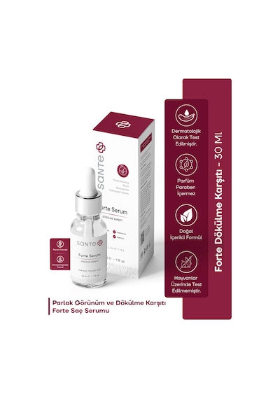Yoğun Saç Dökülmesi Karşıtı Biotin & Keratin & Ginseng Forte Saç Serumu 30 Ml