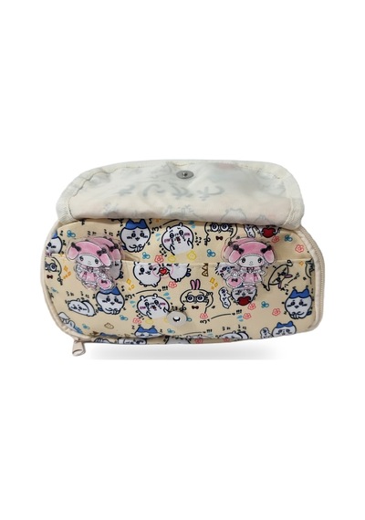 Chiikawa Ve Sanrio Temalı Çok Bölmeli Kalemlik - Çok Fonksiyonlu Fermuarlı Kalemlik Sarı