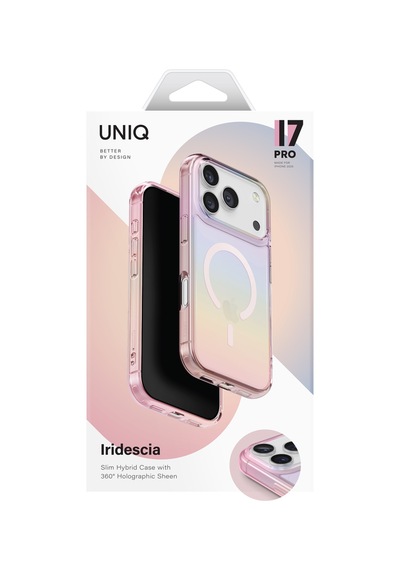 Apple Uyumlu iPhone 17 Pro Kılıf Holografik Renk Değiştiren Koruyucu Kapak Magclick Polikarbonat Malzeme Pembe Apple Uyumlu iPhone 17 Pro Kılıf Holografik Renk Değiştiren Koruyucu Kapak Magclick Polikarbonat Malzeme Pembe
