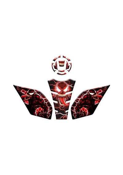 Gogo Tank Pad Set Turuncu Venom 014 4 Parça - Cf Moto Sr 250