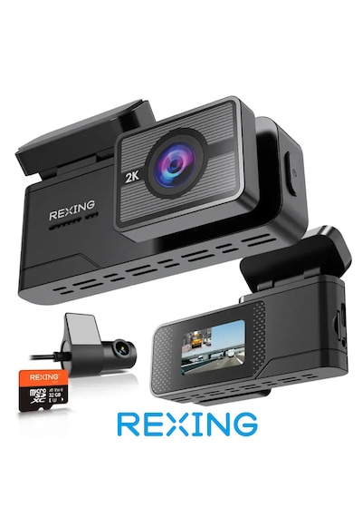 Rexing C2 2k+1080p Wifi Araç Kamerası + 32gb Sd Kart
