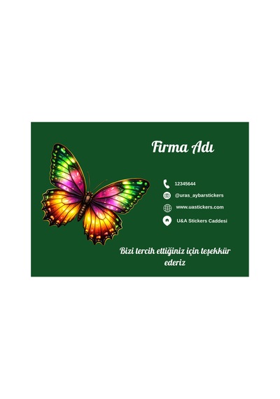 260 Gr Parlak Kağıt Üzerinde 100 Adet Kişiye Özel Katvizit, Reklam Kartı, İşletme Tanıtım Kartı