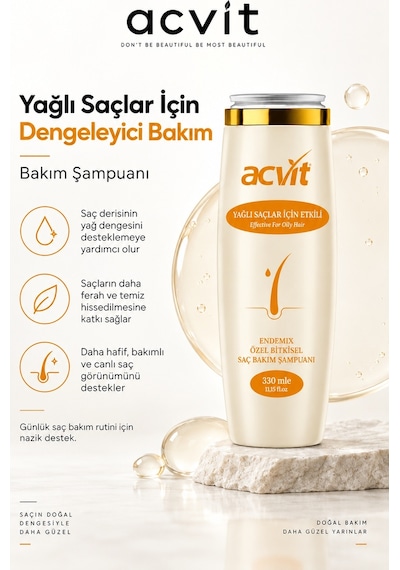 Yağlı Saçlar Için Ph Dengelemeye Yardımcı Doğal Bakım Şampuanı