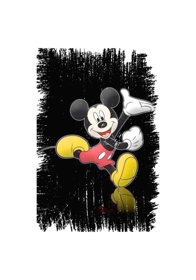 Mickey Mouse Tasarımlı Ahşap Poster Renkli - 645065810