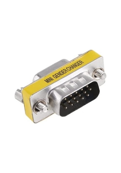 Hd15 Vga-vga Erkek-dişi M2f 15 Pin Çevirici Ara Adaptör