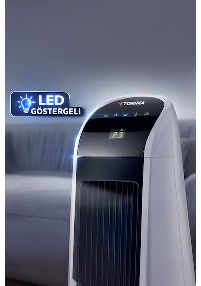 Torima TF001 130 W Vantilatör Kule Tipi Uzaktan Kumandalı Dijital Göstergeli Elektrikli Fan