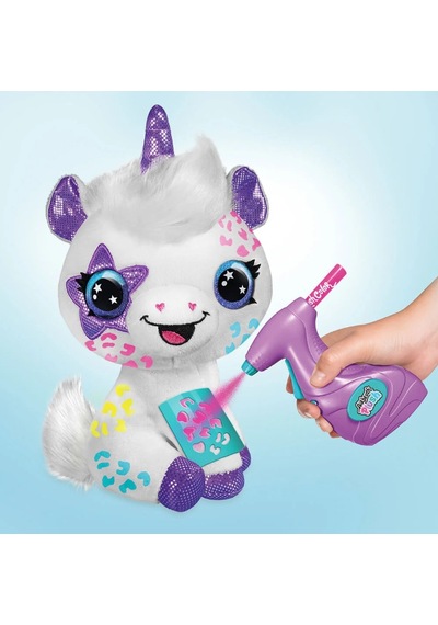 Airbrush Plush Boyanıp Yıkanabilen Peluş Unicorn Beyaz