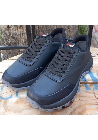 Marcomen 20386 Erkek Hakiki Deri Ultra Comfort Taban Outdoor Ayakkabı Siyah