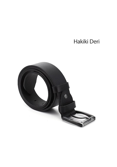 Gönderi(R) Gönderi R Siyah Hakiki Deri 4,5 Cm Kot Kemeri Siyah