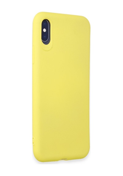 Apple iPhone  Uyumlu,  X Kılıf First Silikon - Sarı