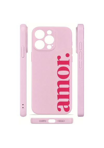 Apple iPhone Uyumlu 15 Pro Max Vorian İnce Kamera Korumalı Mika Kılıf Amor Sunset Amor Sunset Mika