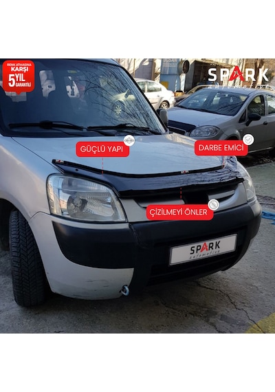 Citroen Berlingo 2004-2009 Yılı Arası Uyumlu Kaput Rüzgarlığı 3mm