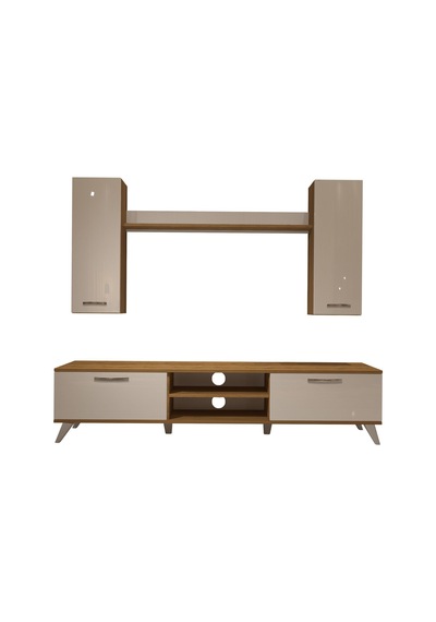 Decoraktiv Eko 7 Mdf Dvd Retro Tv Ünitesi Tv Sehpası Pera - Beyaz