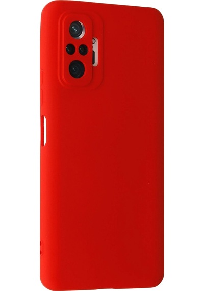 Newface Xiaomi Redmi Note 10 Pro Kılıf Nano İçi Kadife Silikon Glblseme - 47 - Kırmızı