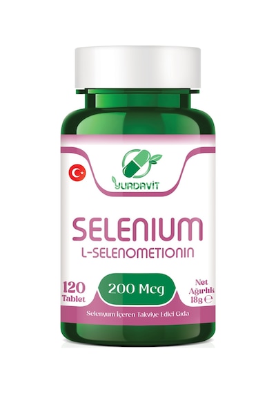 Yurdavit Selenium L-Selenometionin 200 Mcg 120 Tablet