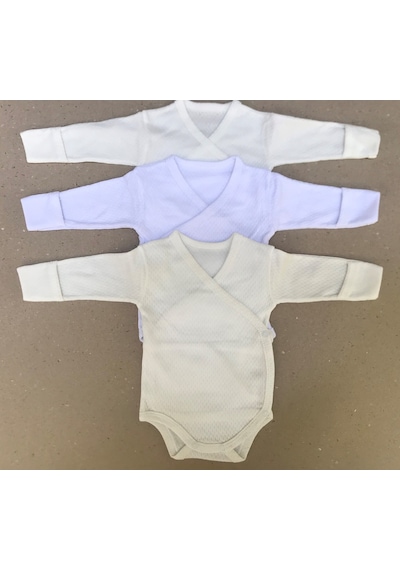 Özdemirli Bebe Özdemirlitekstil Bebelino Çıtçıtlı Badi Kruvaze (3 Lü Paket) (456374060) Çok Renkli