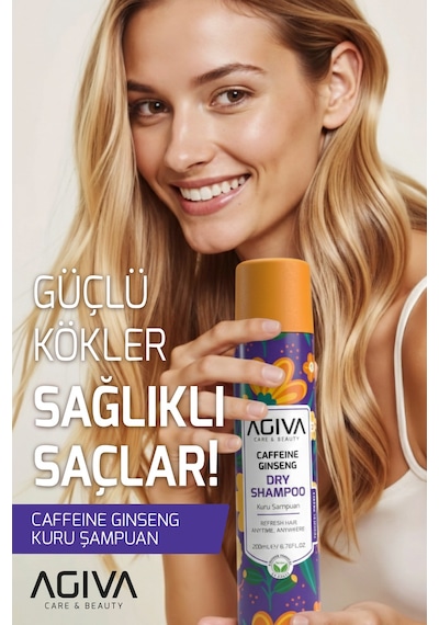Agiva Caffeine Ginseng Egzotik Meyve Kokulu Hacimlendirici Kuru Şampuan 200 ML