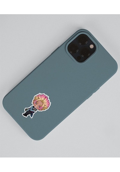 Bluelock-ryusei Shidou - Futbol Anime Telefon Sticker Seti Parlak Kağıt 2 Li Sarı
