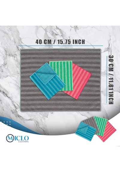 Ekonomik Paket, Yağ & Kir Sökücü, İz Bırakmaz, Ekstra Emici, Hızlı Kuruyan Mikrofiber Tem Mavi, Gri, Yeşil, Pembe