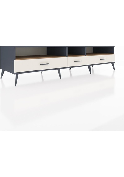 Kronos Tv Ünitesi 3 Raflı 3 Çekmeceli 220x59x51 Antrasit-çam/aytaşı Atlas Çam/aytası - Antrasıt Kronos Tv Ünitesi 3 Raflı 3 Çekmeceli 220x59x51 Antrasit-çam/aytaşı Atlas Çam/aytası - Antrasıt