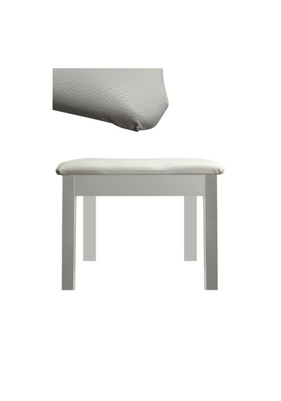 Midex Tbx-144wh Üst Kalite Piyano Taburesi Gizli Bölmeli Beyaz Renk 32x54x48 Açık Bej