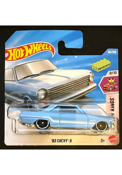 Hot Wheels Tekli Arabalar '63 Chevy Iı Compact Kings Çok Renkli