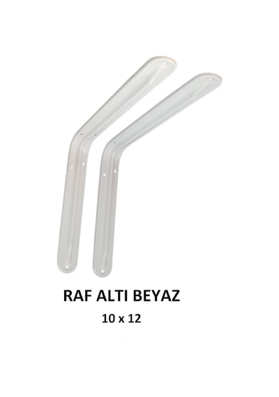 Metal Boyalı Lüx Beyaz Raf Altı 10x12 - (2 Adet)