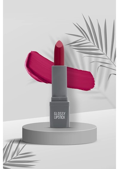 Uzun Süre Kalıcı Yoğun Renk Veren Nemlendirici Parlak Ruj - Glossy Lipstick 318 Berry Çok Renkli