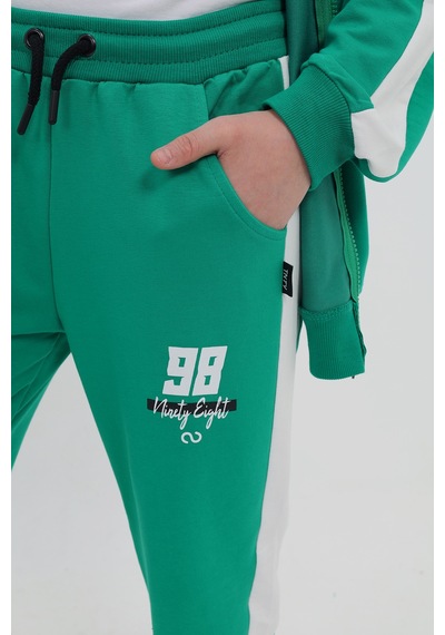 Toontoy Kids Toontoy Erkek Çocuk 2'li Takım Baskılı Kapüşonlu Fermuarlı Cepli Reglan Kol Sweatshirt & Beli Paçası Lastikli Cepli Jogger Eşofman Altı - Bant Detaylı & 2 İplik Yeşil Toontoy Kids Toontoy Erkek Çocuk 2'li Takım Baskılı Kapüşonlu Fermuarlı Cepli Reglan Kol Sweatshirt & Beli Paçası Lastikli Cepli Jogger Eşofman Altı - Bant Detaylı & 2 İplik Yeşil