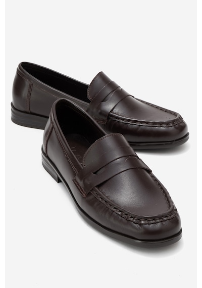 Luvishoes Luvi Shoes Valıa Kahverengi Cilt Hakiki Deri Kadın Loafer Ayakkabı Kahverengi