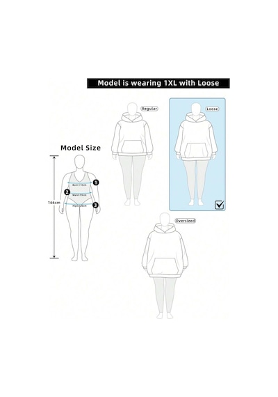 Startmore Emery Rose Plus Size Women Letter Printed Casual Drop Shoulder Hoodie Sweatshirt Pullover Fal Çok Renkli