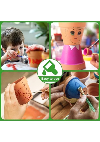 Terra Cotta Saksı, 24'lü Paket 7,5 Cm Mini Kil Saksı, Drenaj Delikli Kaktüs Çiçek Kreş Pişmiş Toprak Saksılar İç/dış Mekan Etli Bitkiler İçin, El Sanatları, Düğün Hediyesi