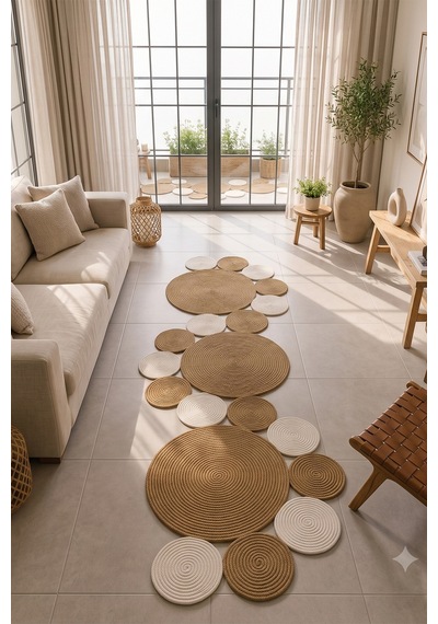 Villadia Home Textile Jüt Hasır Sarmal Kilim Yuvarlak Örgü Halı Yolluk Dekoratif Doğal Görünümlü Bohem Ev Kilimi Salon Balkon Oturma Yatak Mutfak Çocuk Odası 310bambukrem Villadia Home Textile Jüt Hasır Sarmal Kilim Yuvarlak Örgü Halı Yolluk Dekoratif Doğal Görünümlü Bohem Ev Kilimi Salon Balkon Oturma Yatak Mutfak Çocuk Odası 310bambukrem