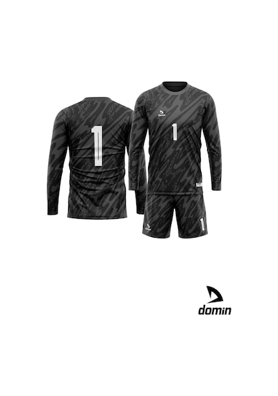Hnc Sport Uzun Kol Siyah Kamuflaj Desenli Kaleci Forması Futbol Forması Maç Forma Ve Şort Seti