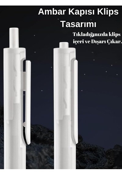 Writech 0.5 Mm Mavi Mürekkepli Basmalı Jel Kalem Seti Genel