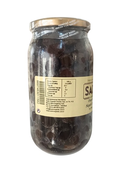 Sade Organik Siyah Zeytin 700 Gr.